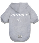 2 grey Pet Hoodie white cancer #color_grey