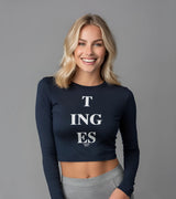 2 navy Cropped Longsleeve white T ING ES #color_navy