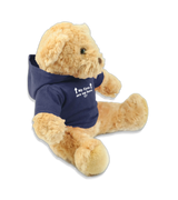 2 navy Teddy Hoodie white my eyes are up here #color_navy