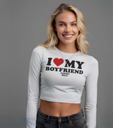 2 white Cropped Longsleeve black I LOVE MY BOYFRIEND #color_white