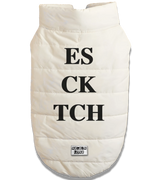 2 white Pet Puffer Jacket black ES CK TCH #color_white